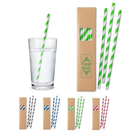 Custom Paper Straw Set