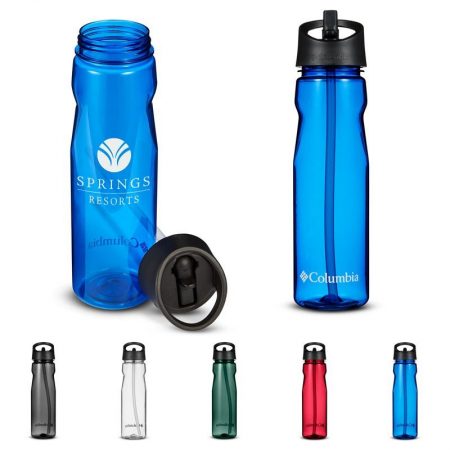 Custom Columbia Tritan Water Bottle w/ Straw