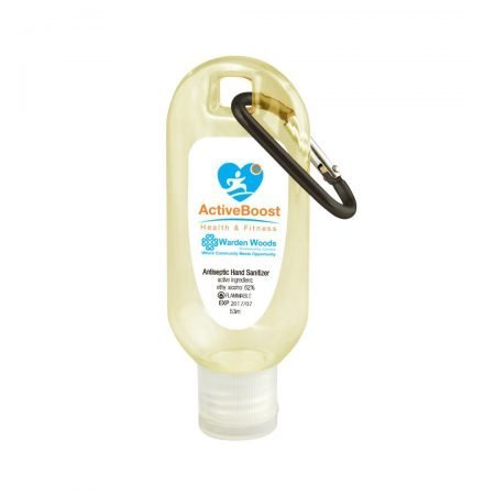 Custom Hand Sanitizer w/ Carabiner - 1.8 oz.