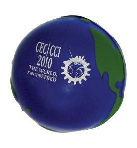 custom earth stress ball