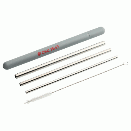 Reusable Custom Steel Straw Set