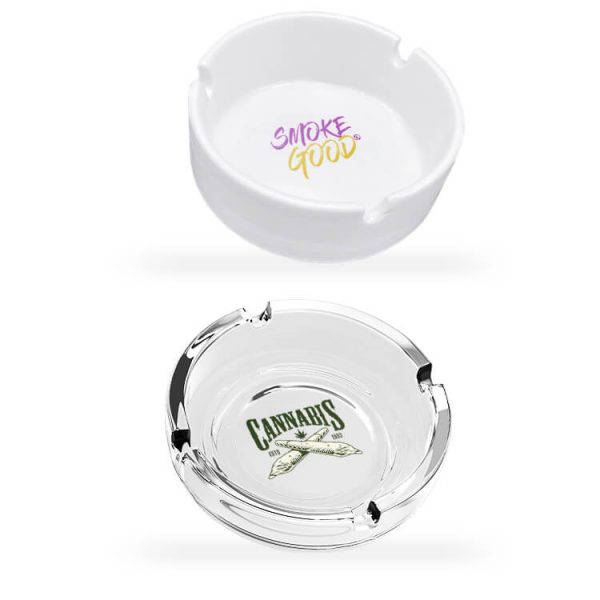 Custom Glass Ashtrays