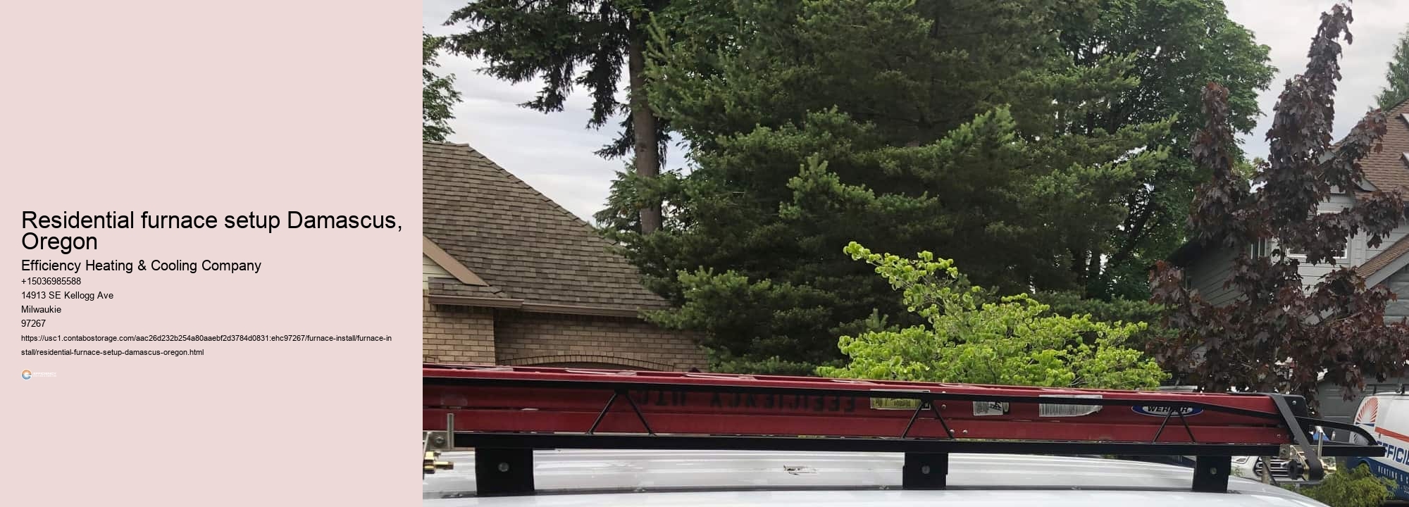 Residential furnace setup Damascus, Oregon