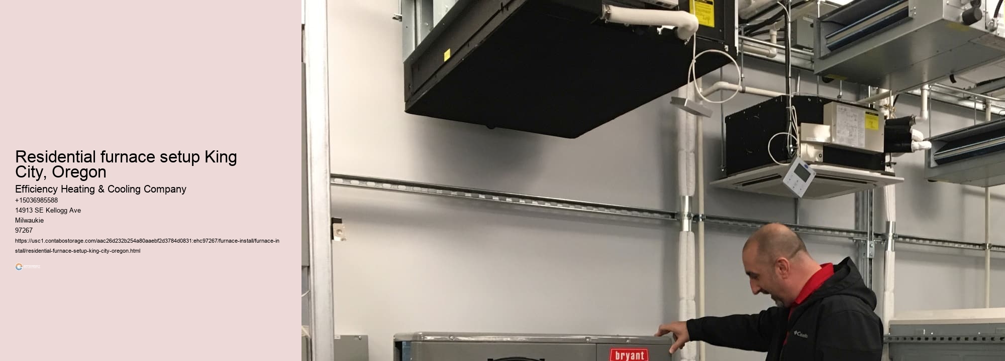 Residential furnace setup King City, Oregon