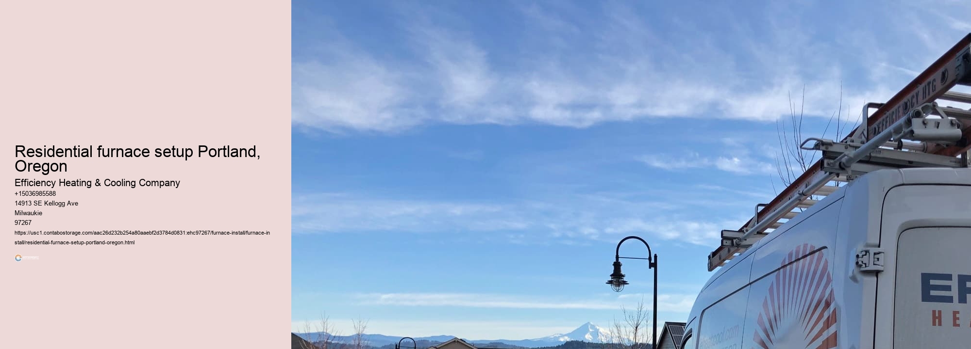 Residential furnace setup Portland, Oregon