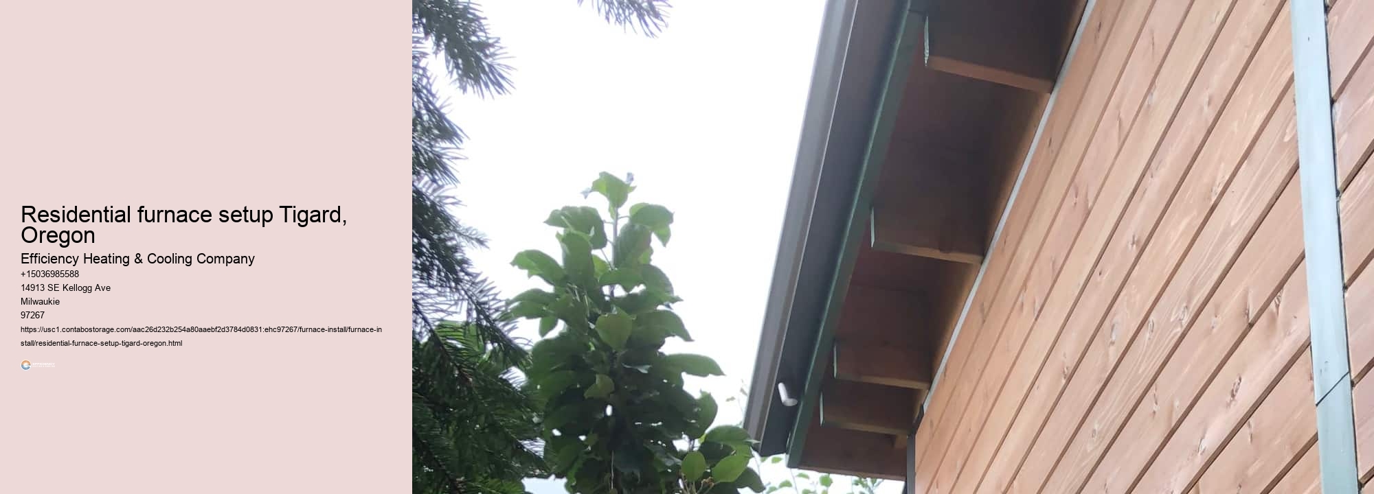 Residential furnace setup Tigard, Oregon