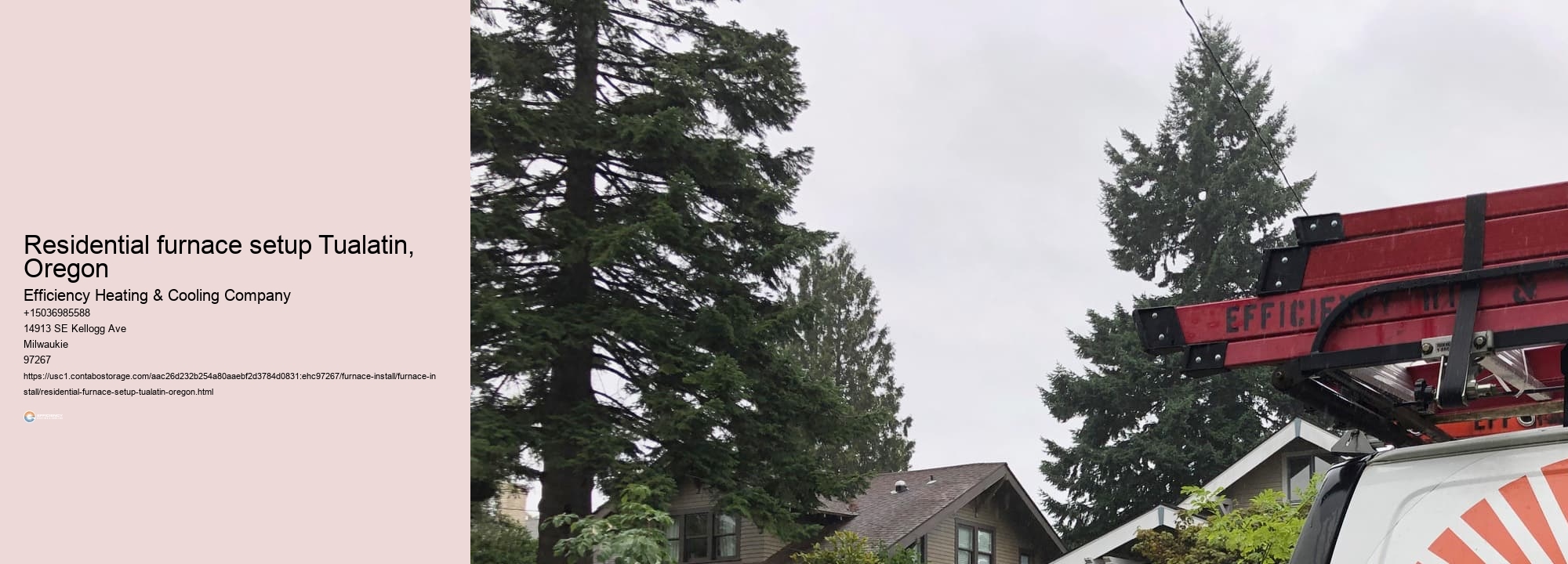 Residential furnace setup Tualatin, Oregon