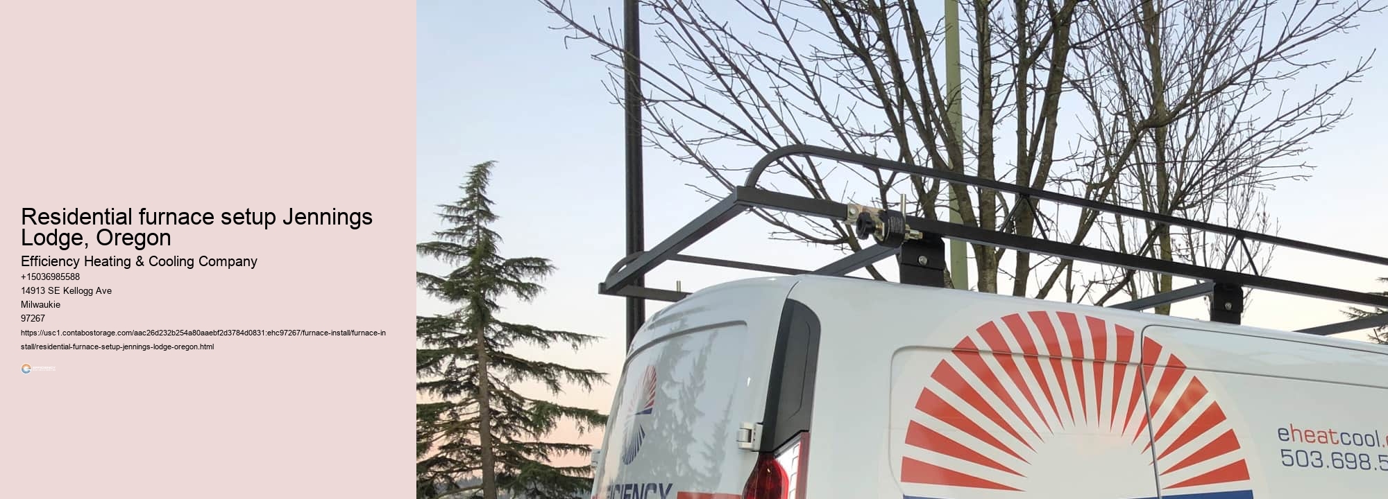 Residential furnace setup Jennings Lodge, Oregon