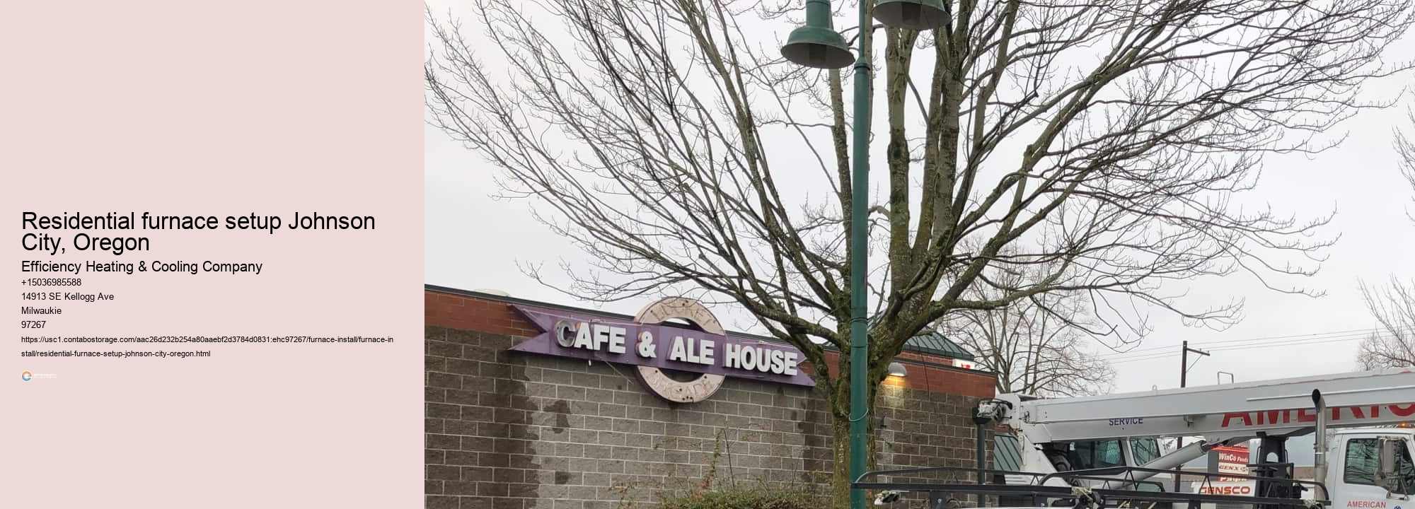 Residential furnace setup Johnson City, Oregon