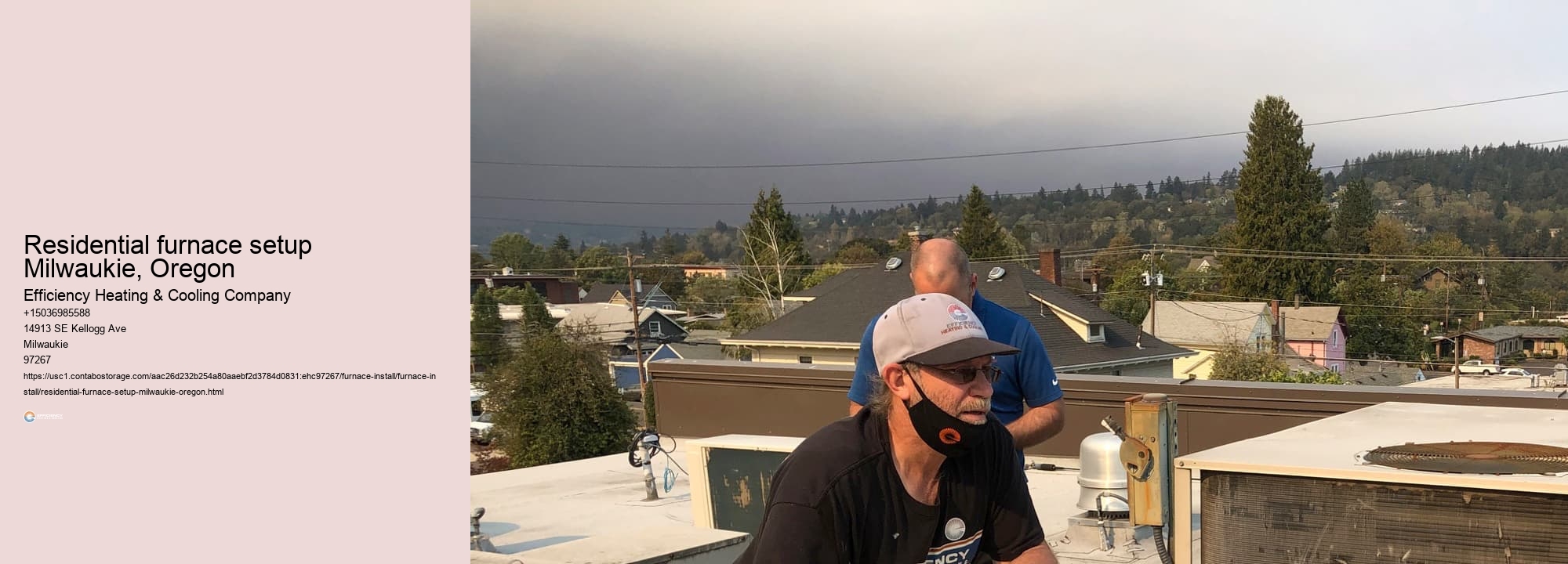 Residential furnace setup Milwaukie, Oregon