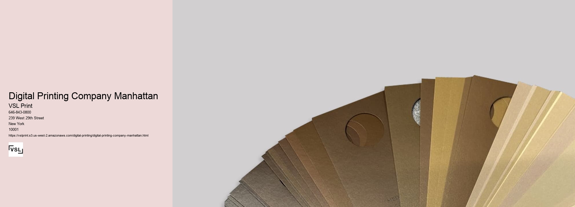 Digital Printing Company Manhattan
