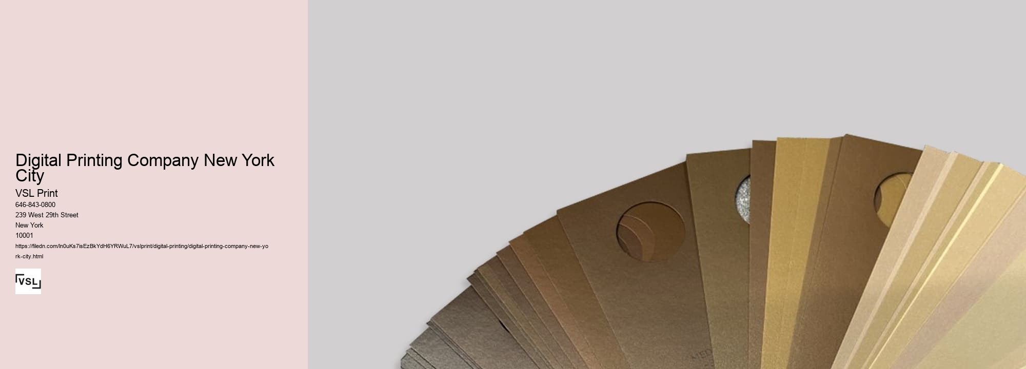 Digital Printing Company New York City
