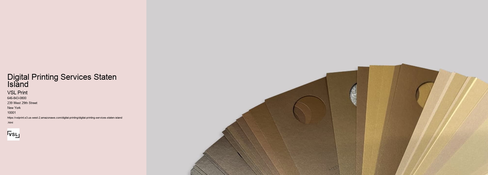 Digital Printing Services Staten Island