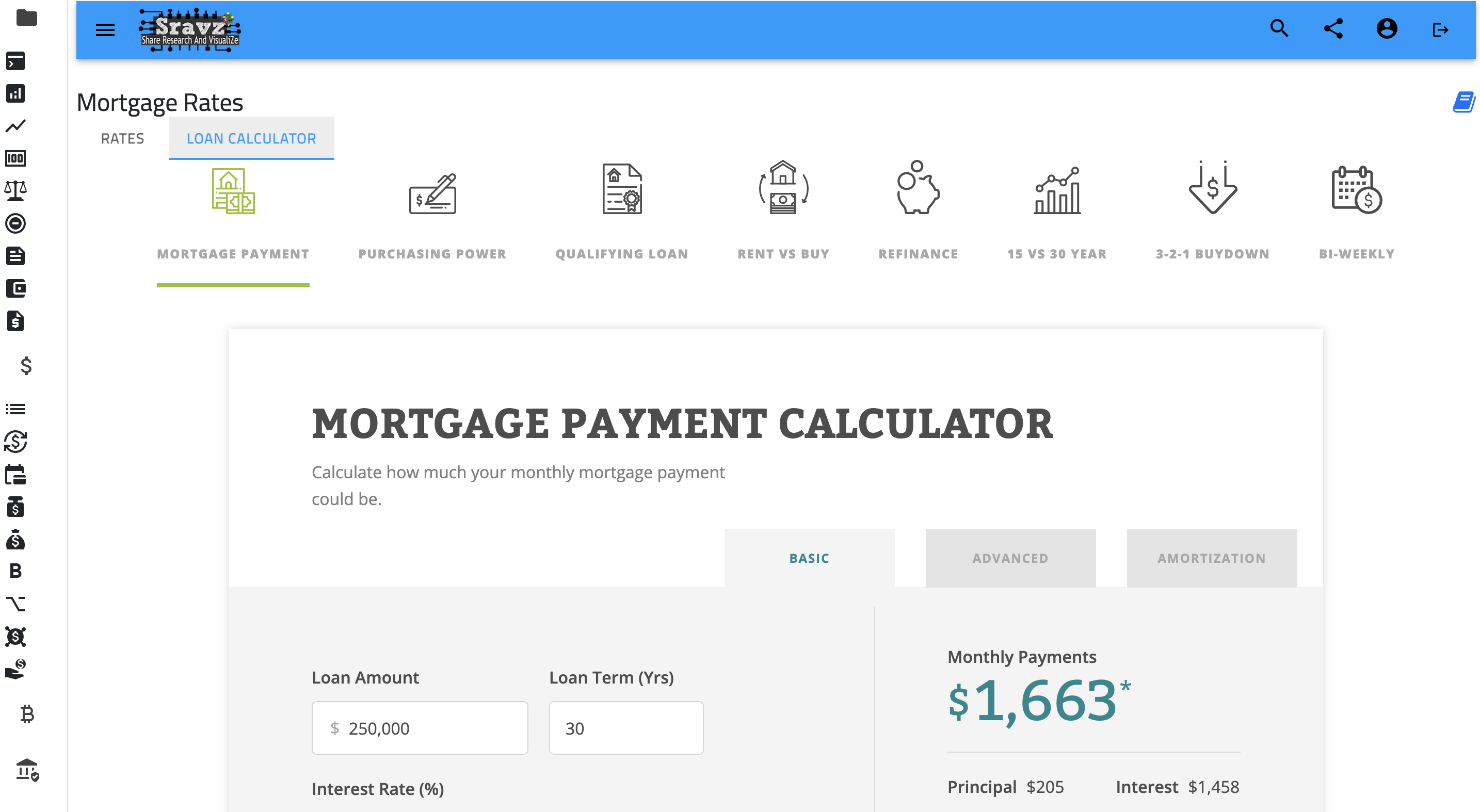 Sravz-Mortgage-Calculator