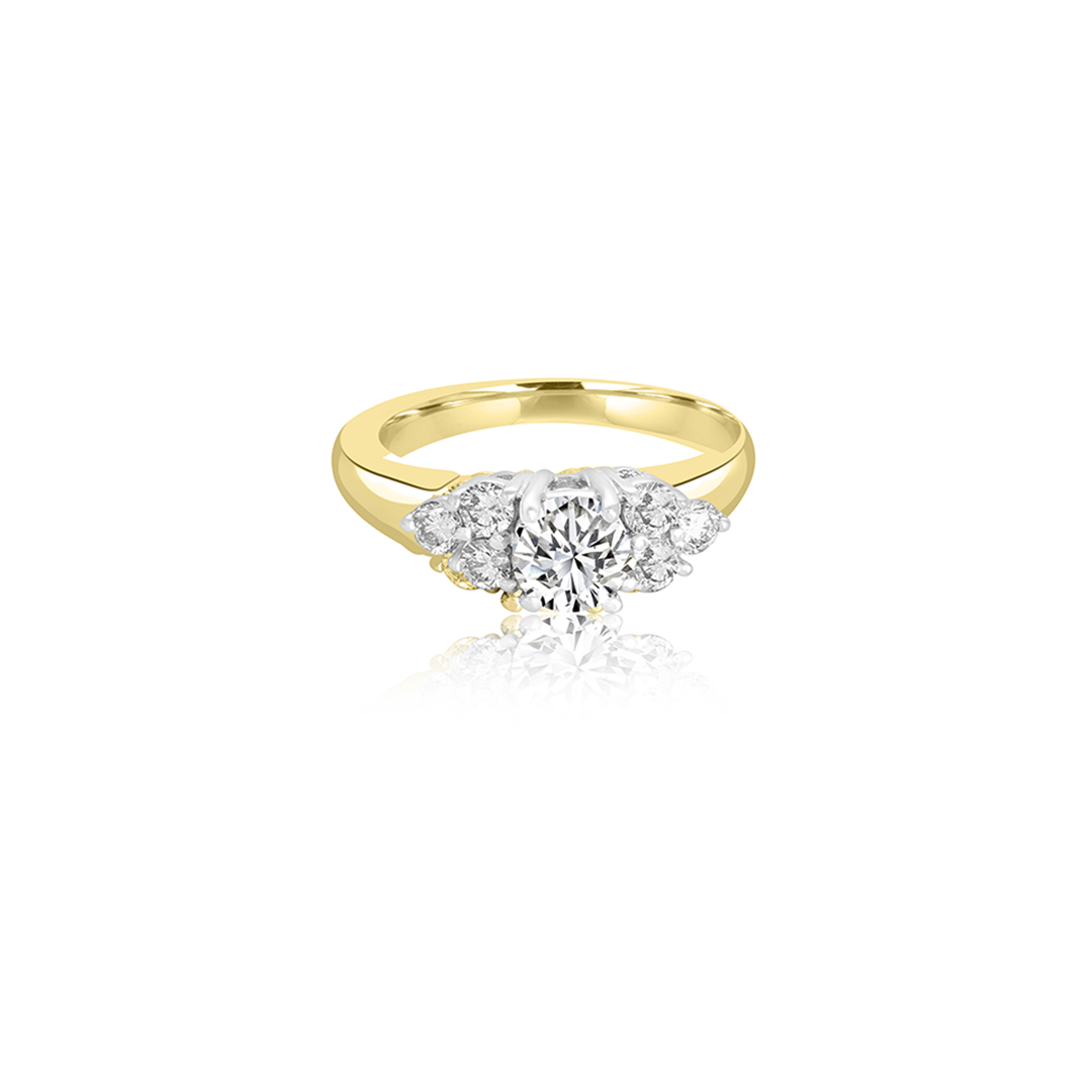 Maisie Four Stone Vintage Engagment Ring