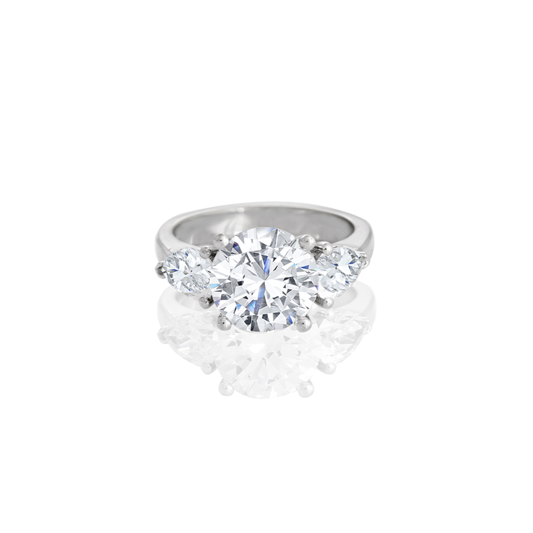 Darika Three Stone Engagement Ring