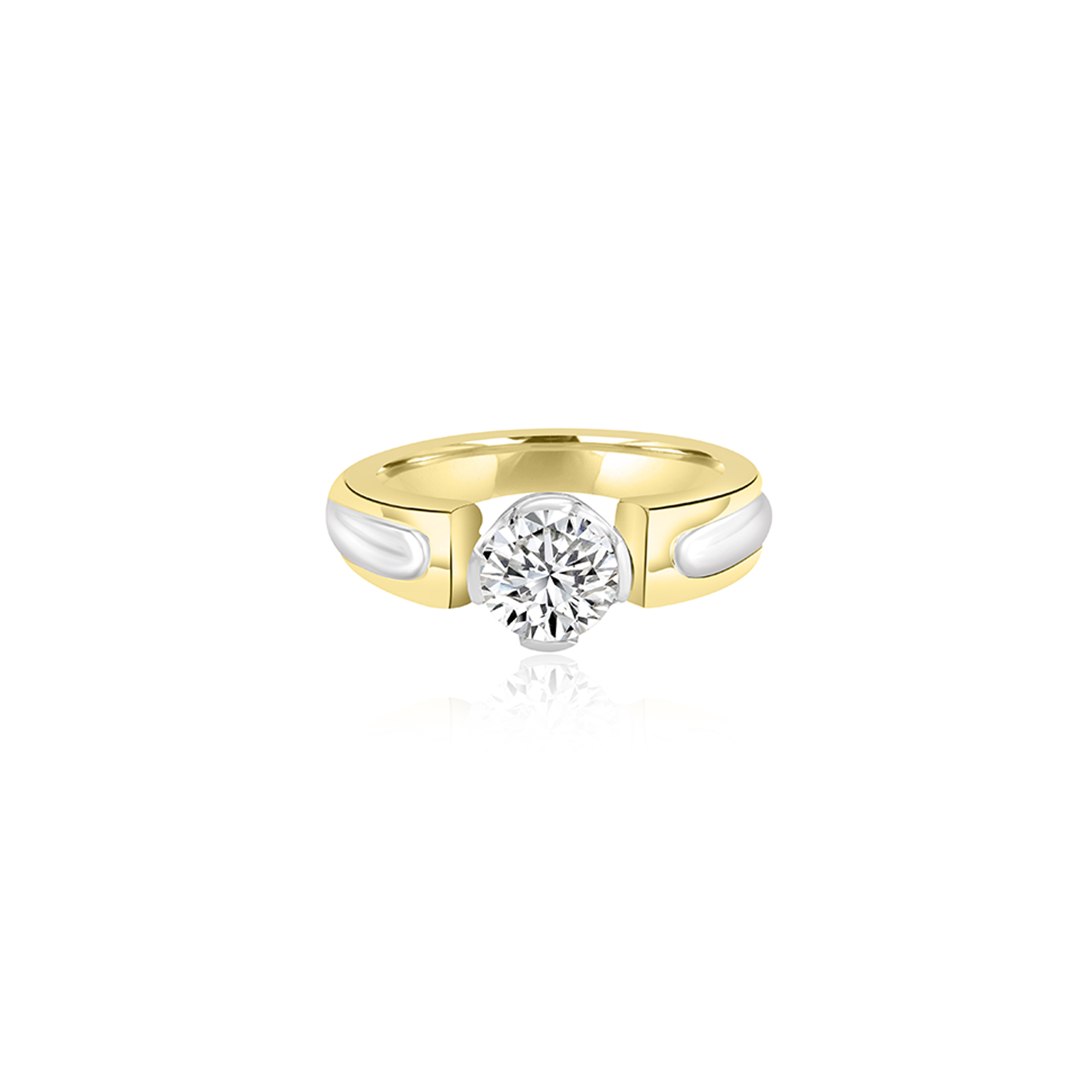 Susan Quad Round Solitaire Engagement Ring