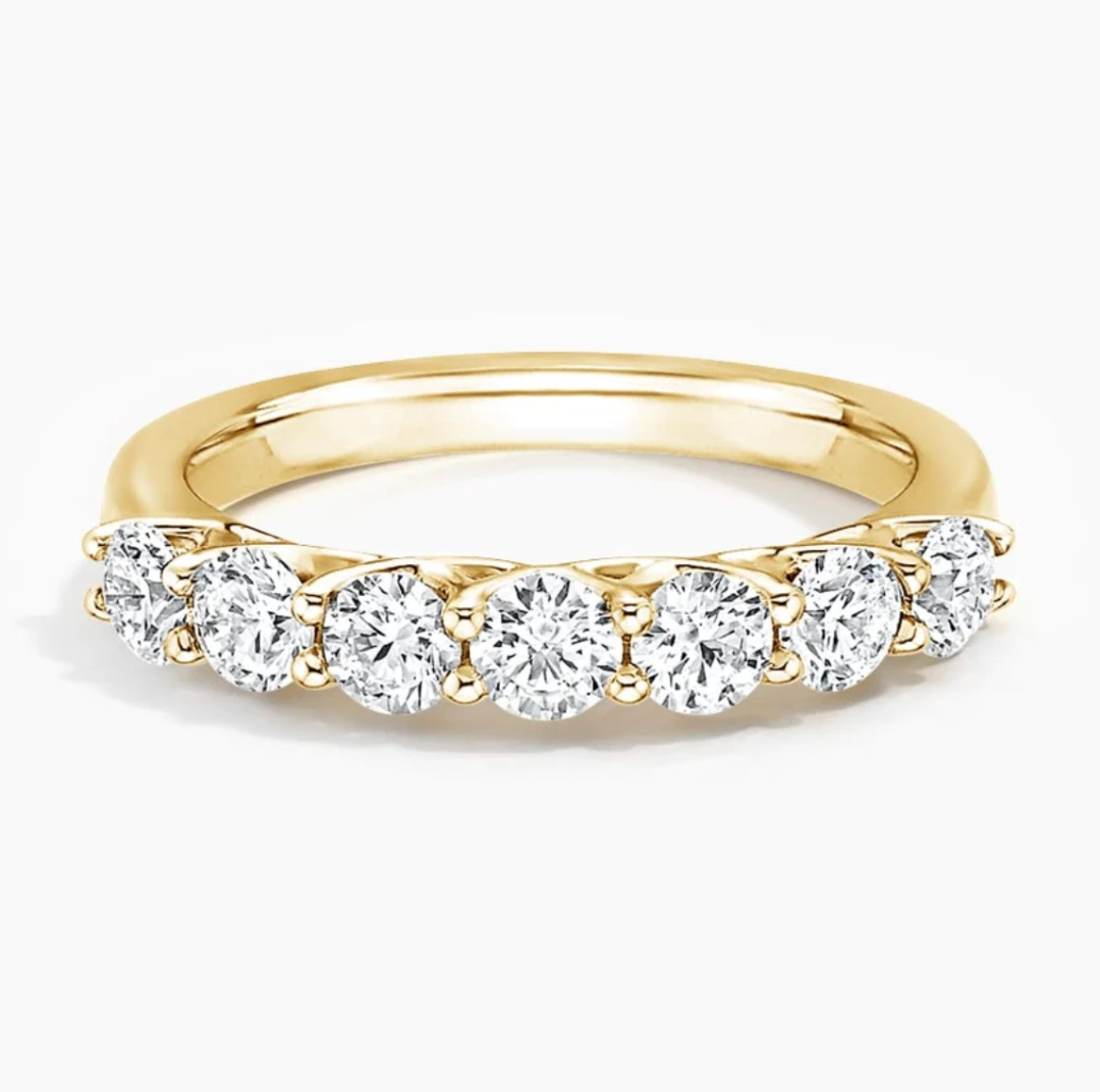 14K Yellow Gold Lucida Lab Diamond Band