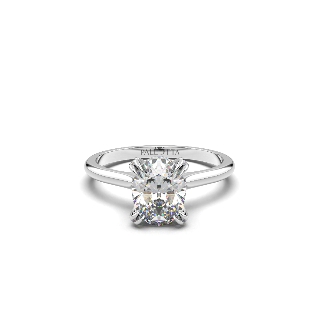 Ella Accent Round Engagement Ring