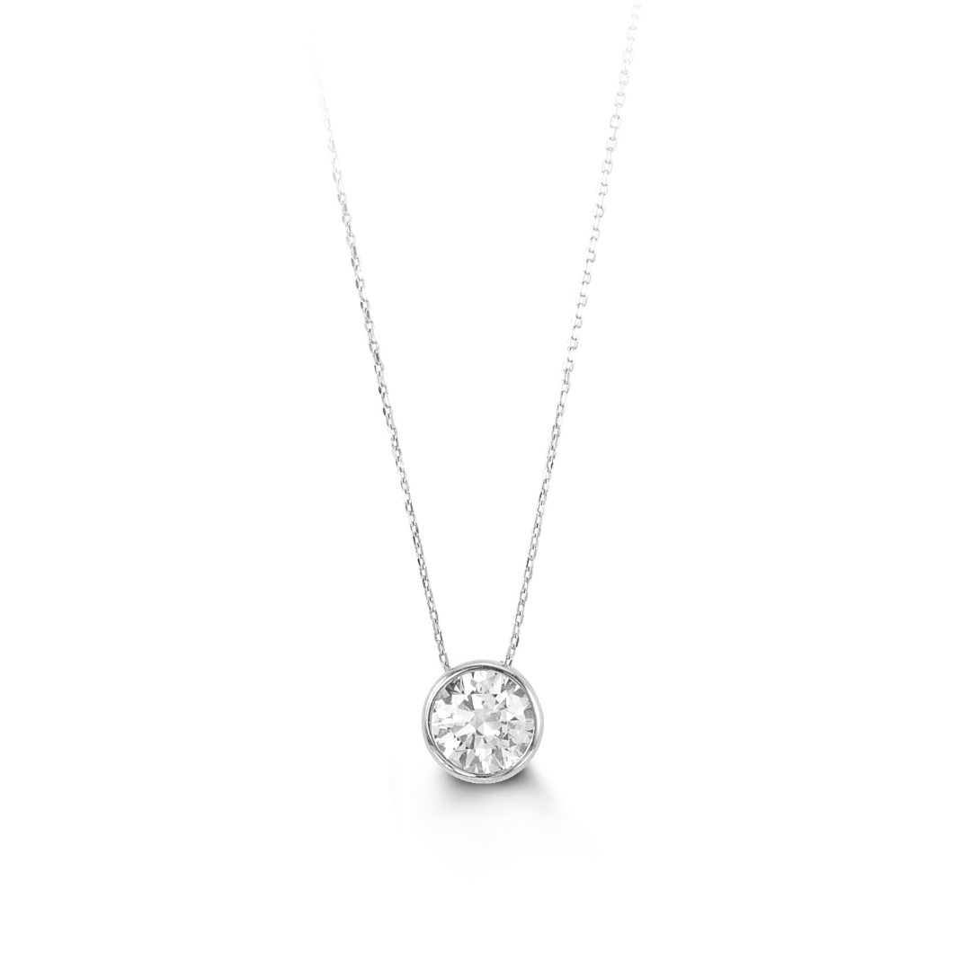 Ariela Bezel Cubic Pendant