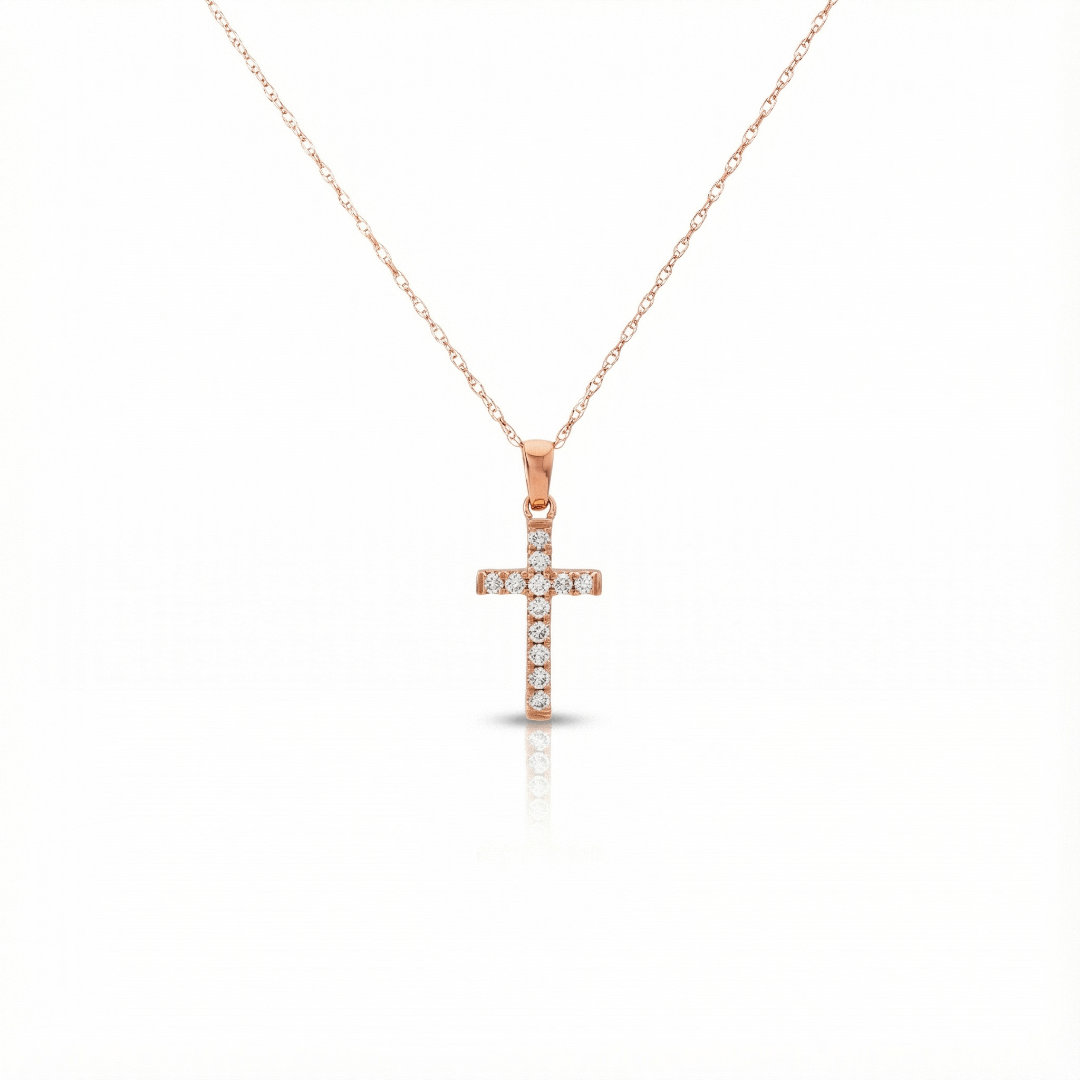 Josifina Diamond Cross Necklace