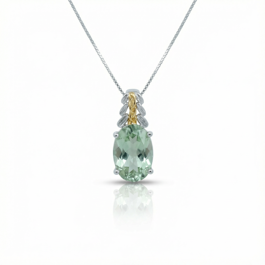 Anagha Peridot Oval Necklace