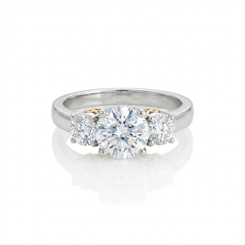 Blaze Triple Oval Engagement Ring