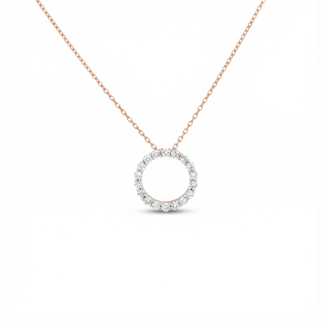 Jorlina Diamond Circle of Life Necklace (0.40CTW.)