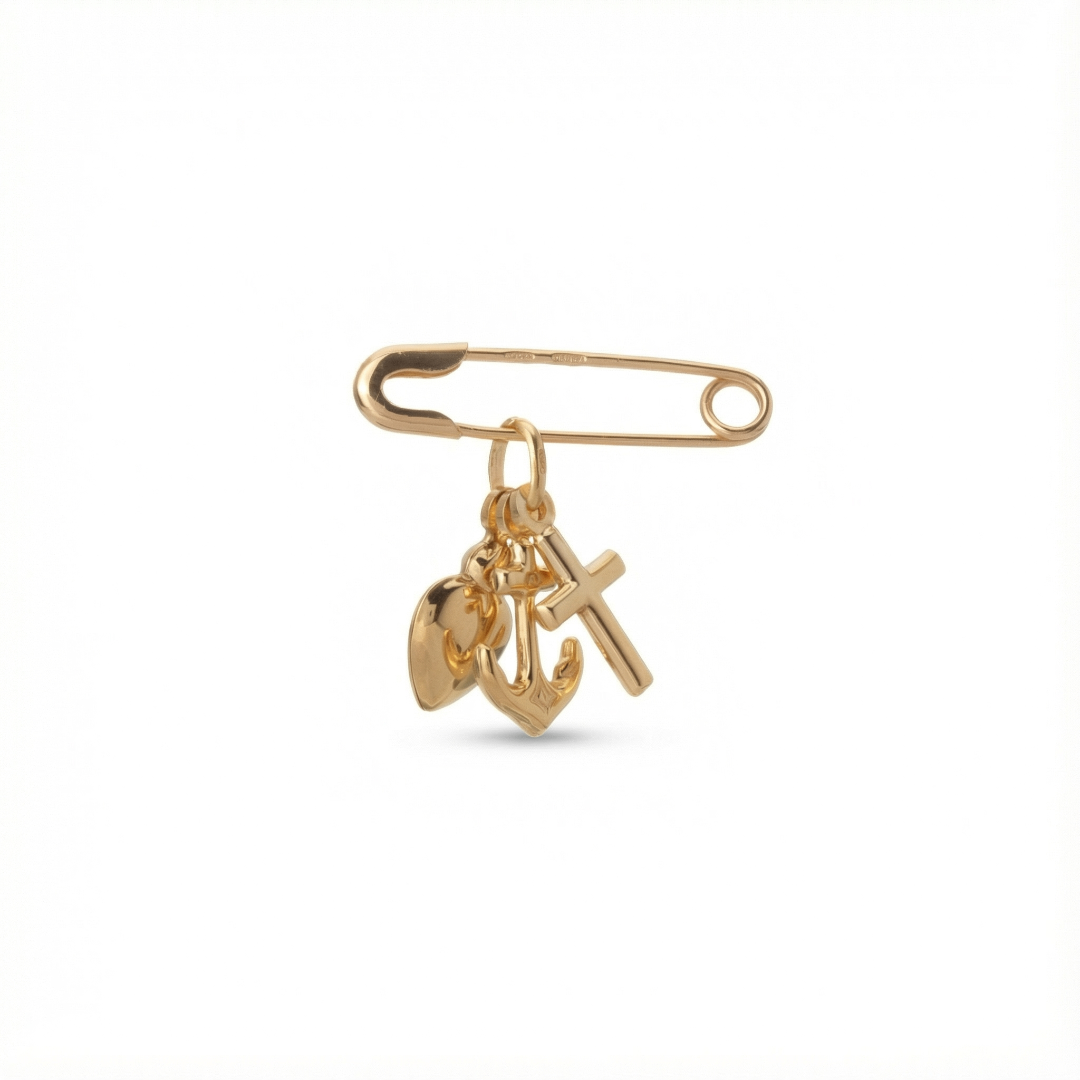 Kassia Baby Faith Hope Charity Pin