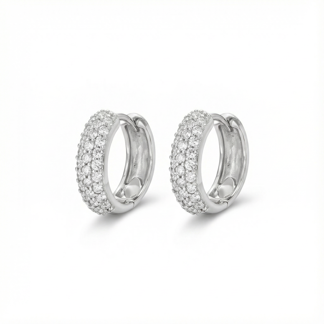 Zelle Gold Huggie Earrings