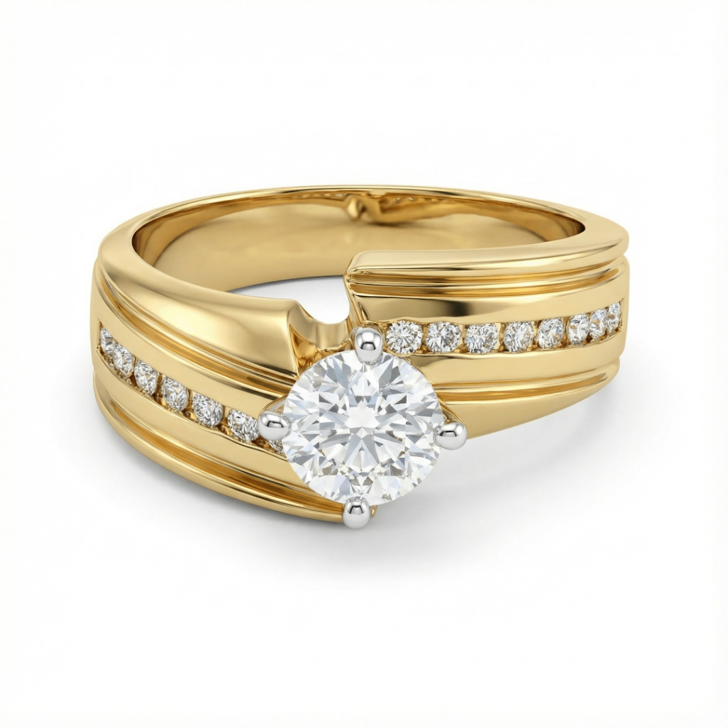 Faria Swirl Engagement Ring