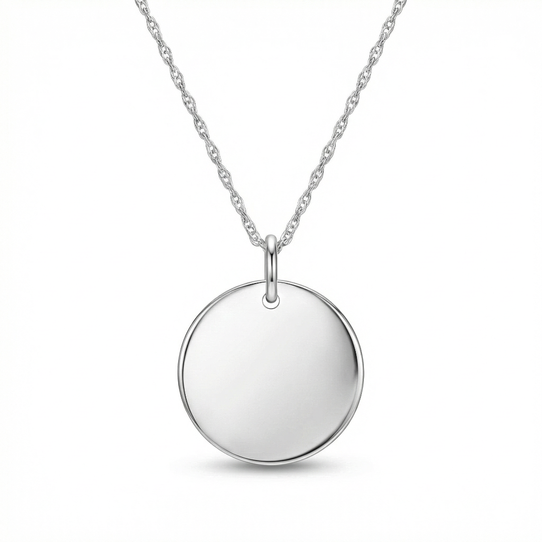 Chain and Disk Pendant