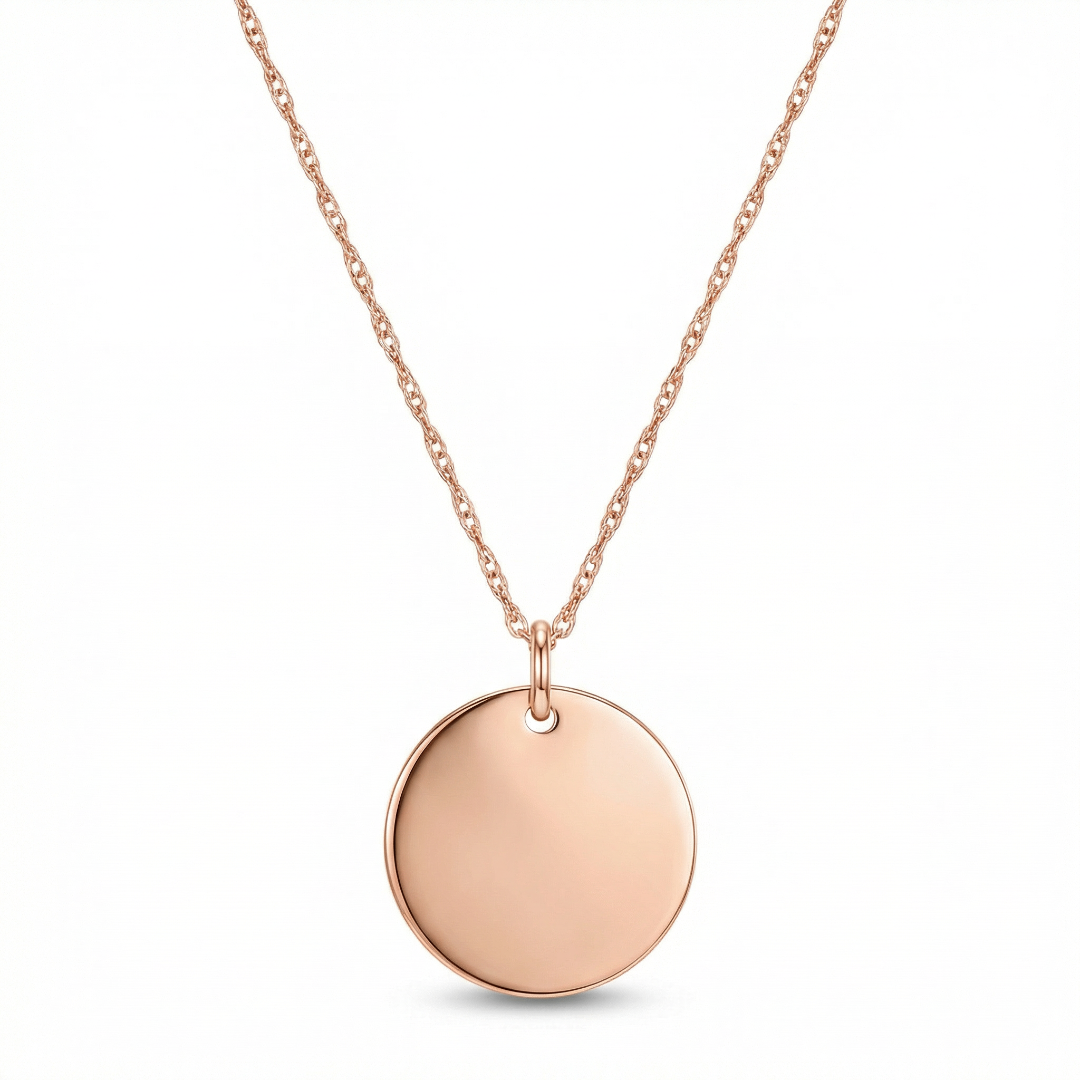 Chain and Disk Pendant