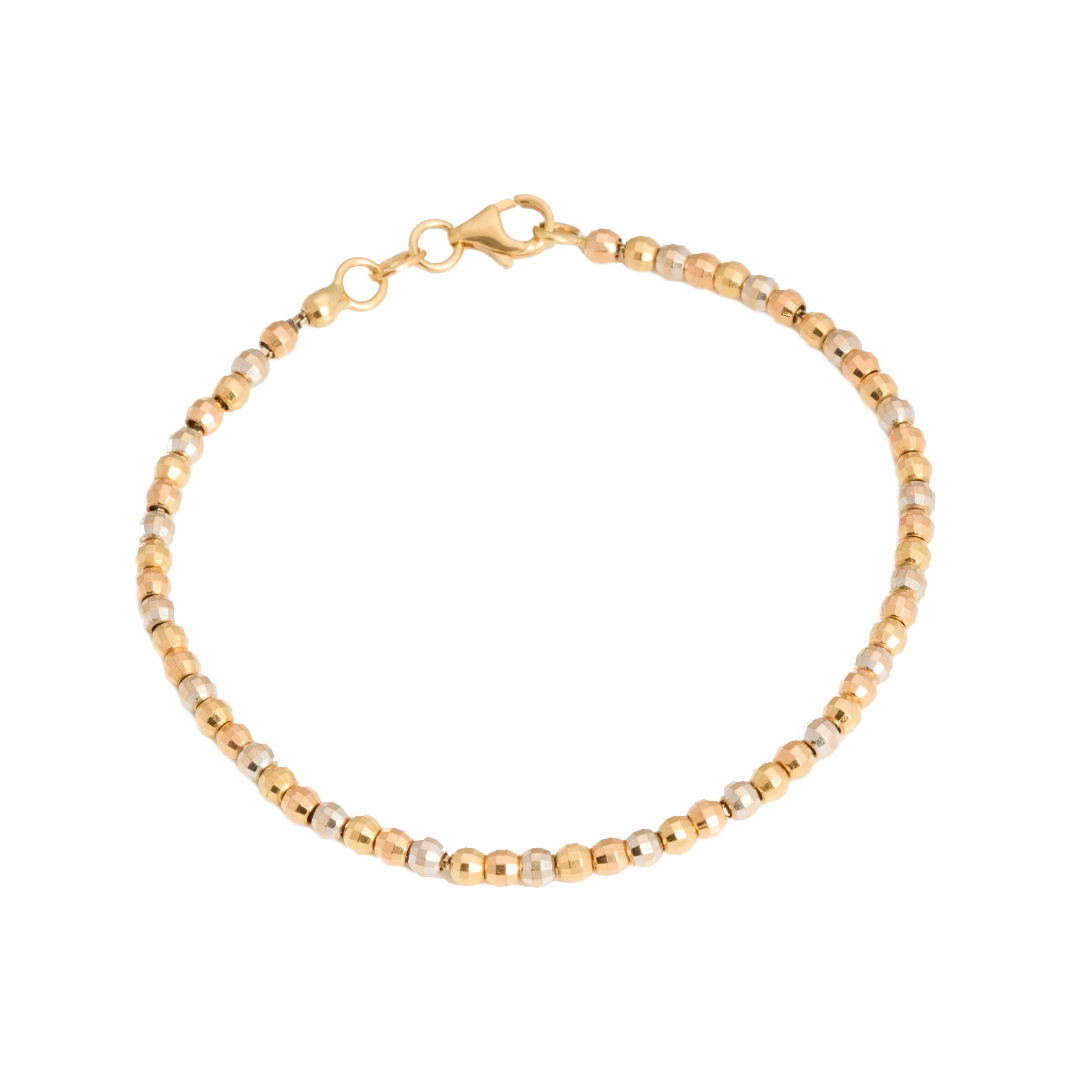 Nimaa Diamond Cut Beads Bracelet