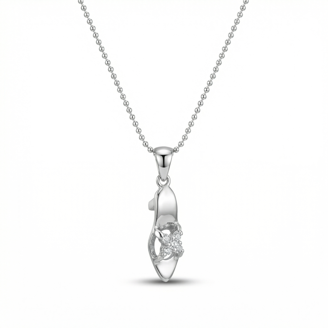 Racha Diamond Shoe Necklace