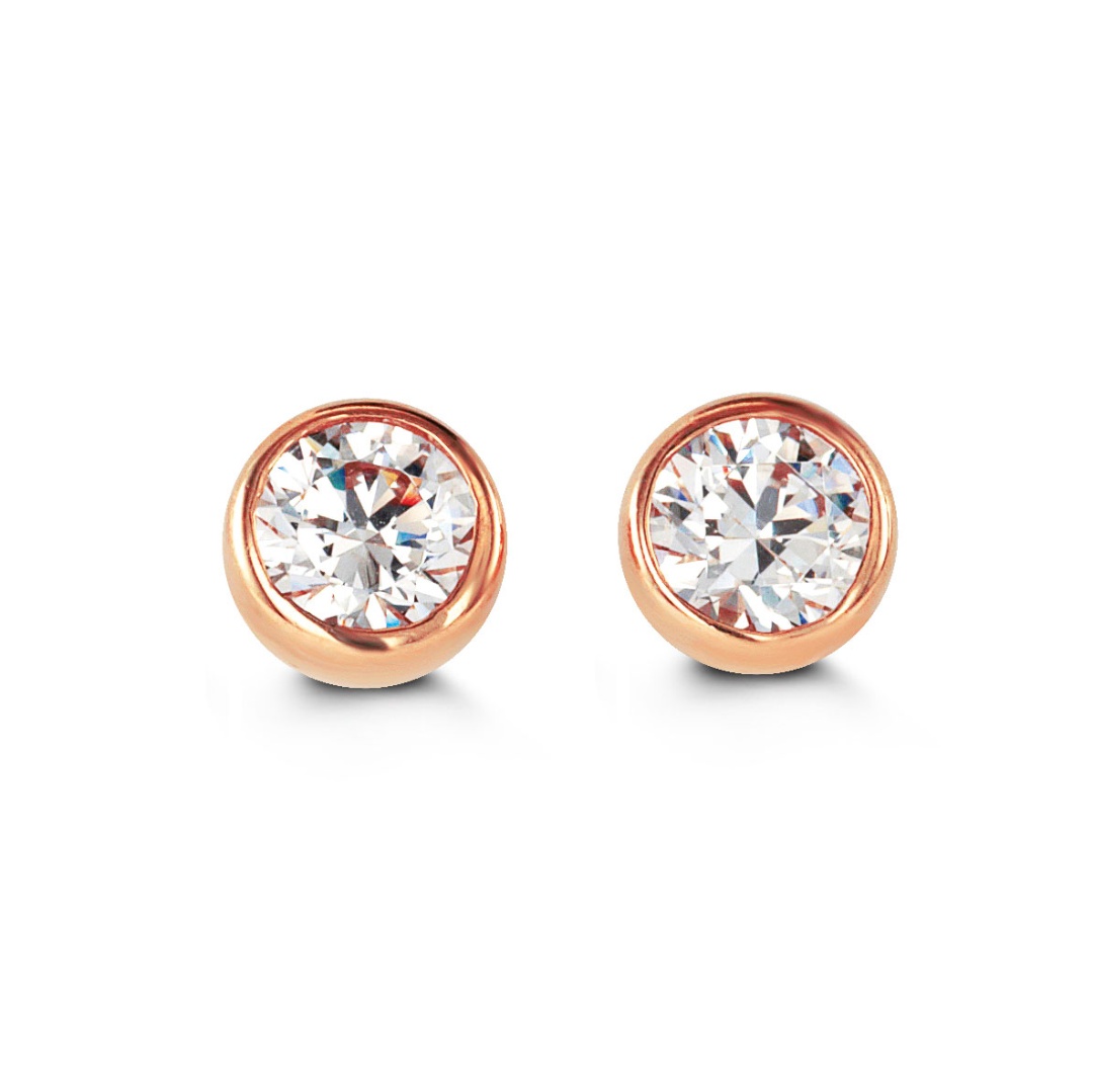 Indira Bezel Stud Thalia Earrings