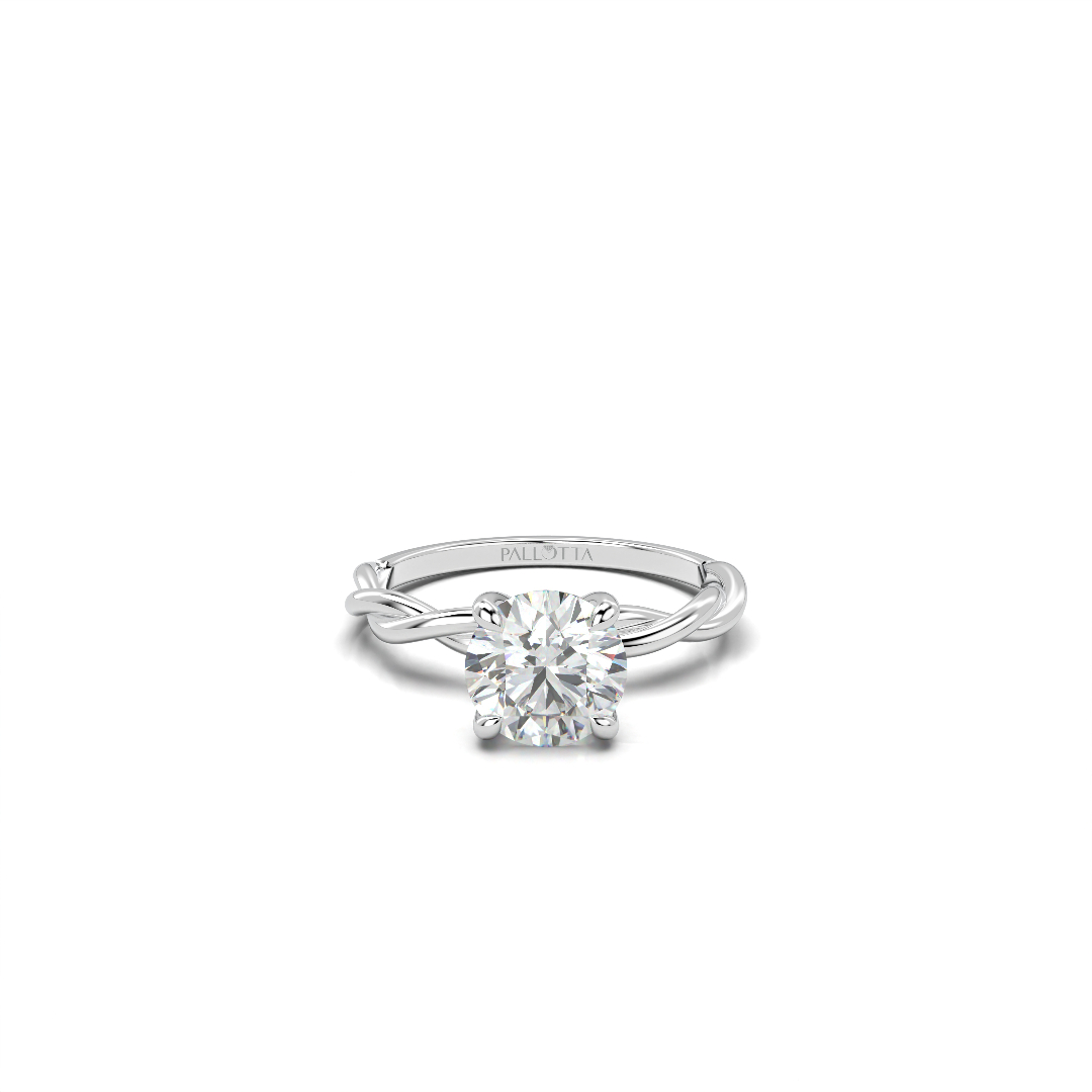 Petite Twist Engagement Ring 
