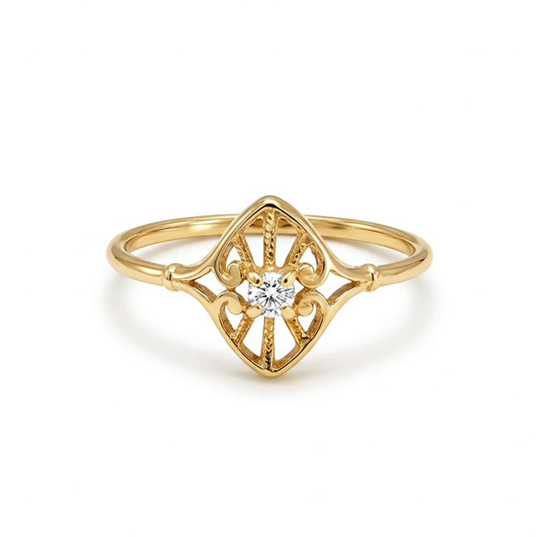 Cyra Classic Gold Ring for Children
