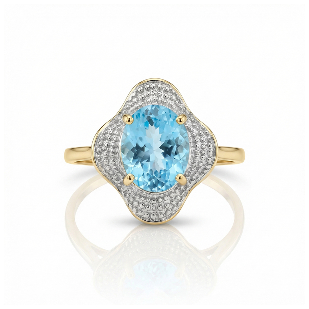 Uchenna Aqua & Diamonds Ring
