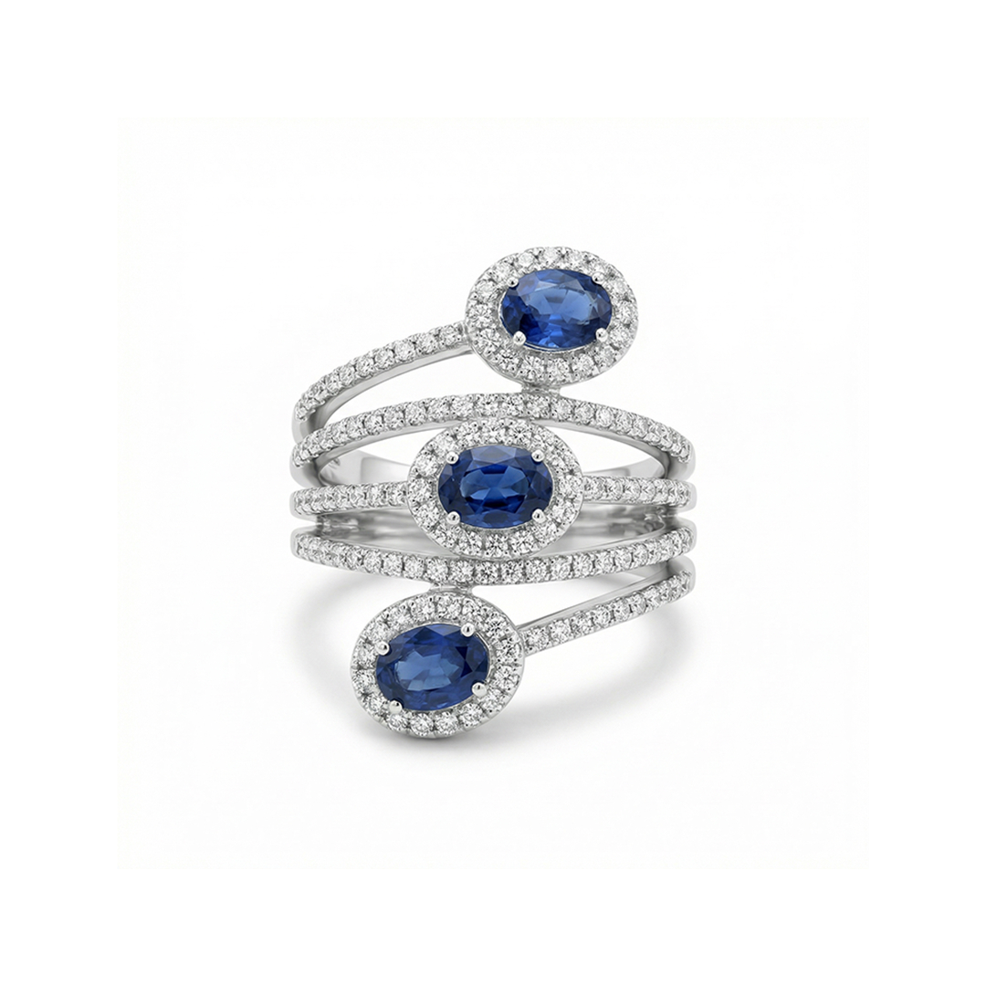 Rihana Blue Sapphire Ring