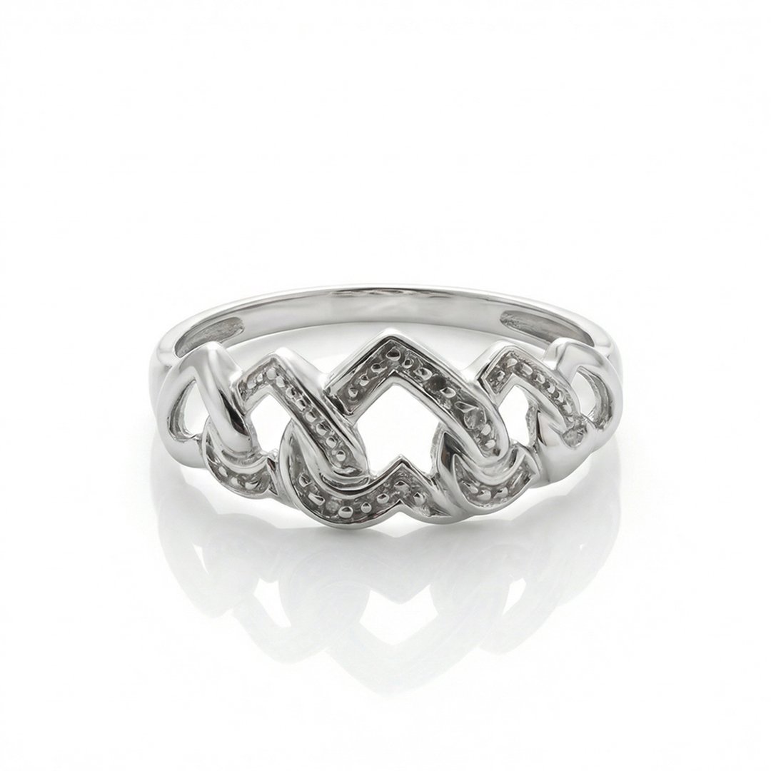 Aleida Five Diamond Heart Ring