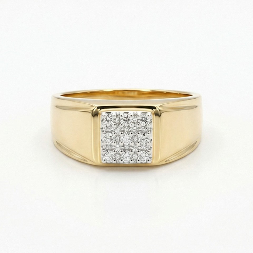 Linette Square Men's Ring