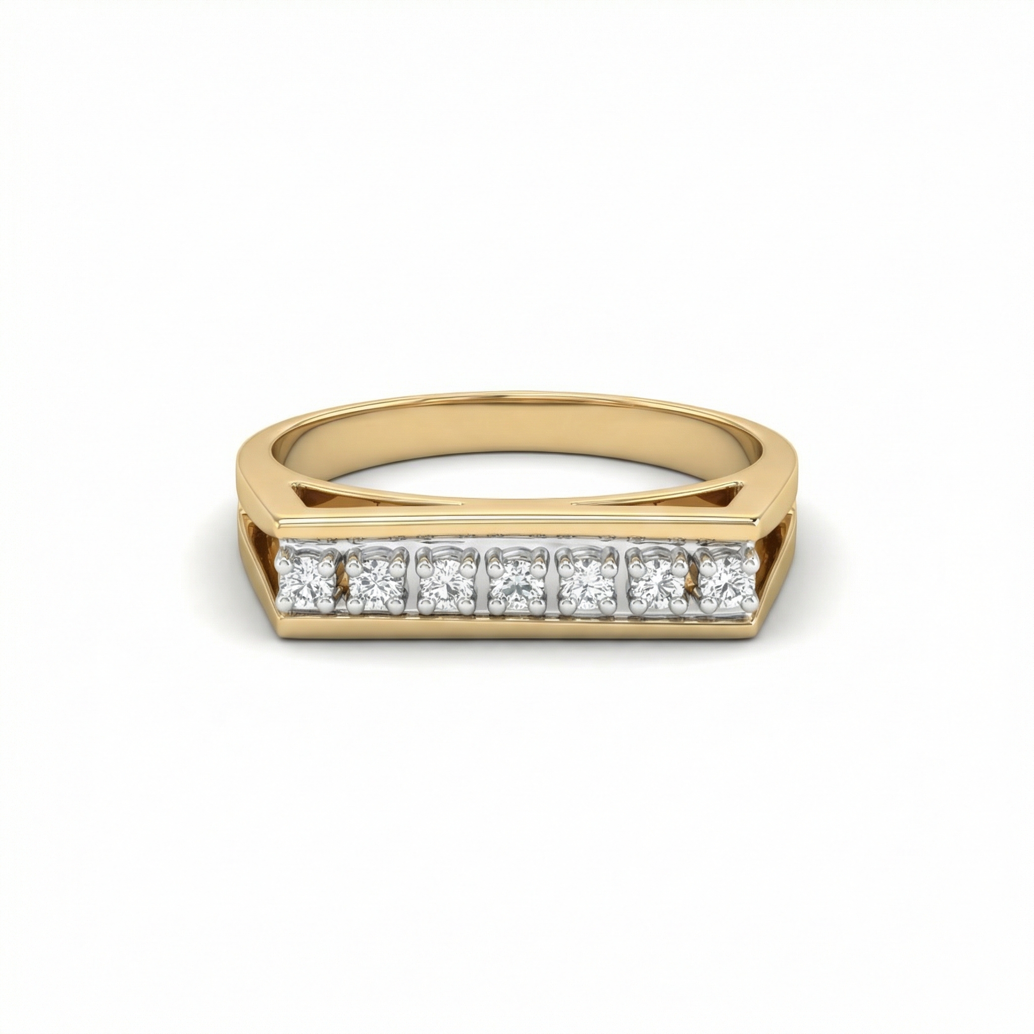 Njere Diamond Straight Ring