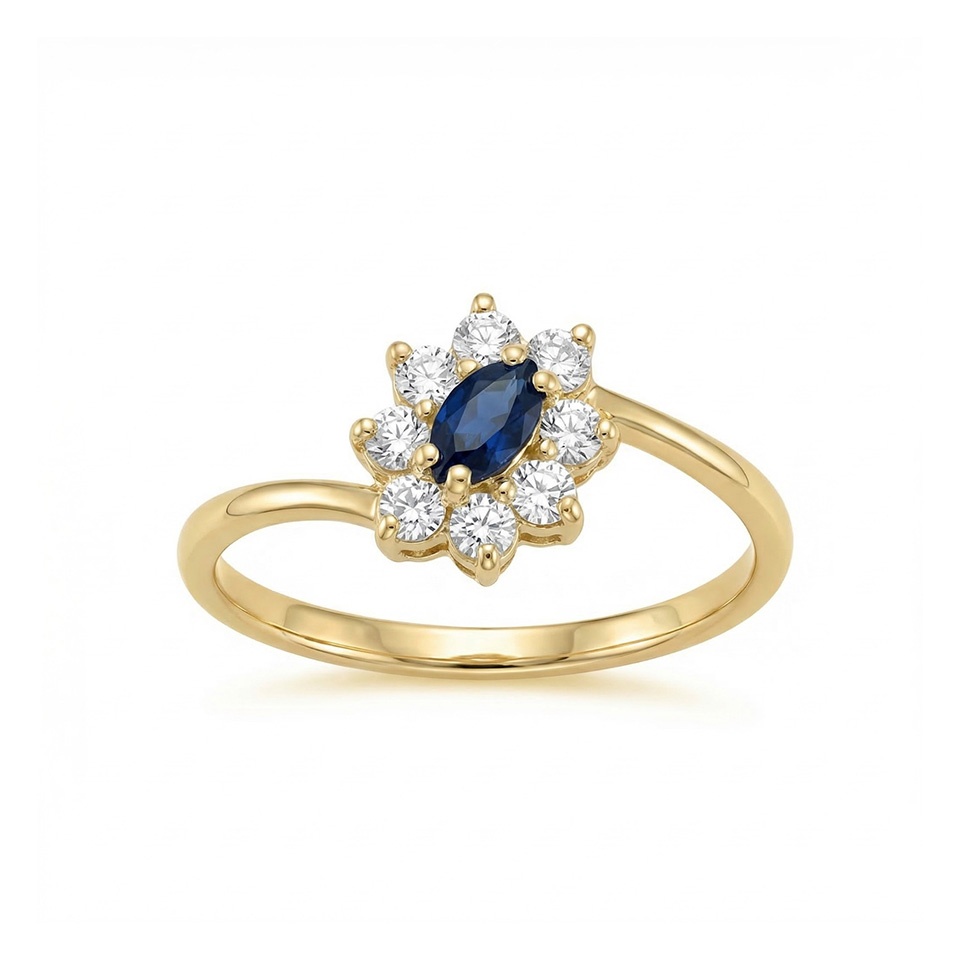 Renae Gold Lady Diana Ring 