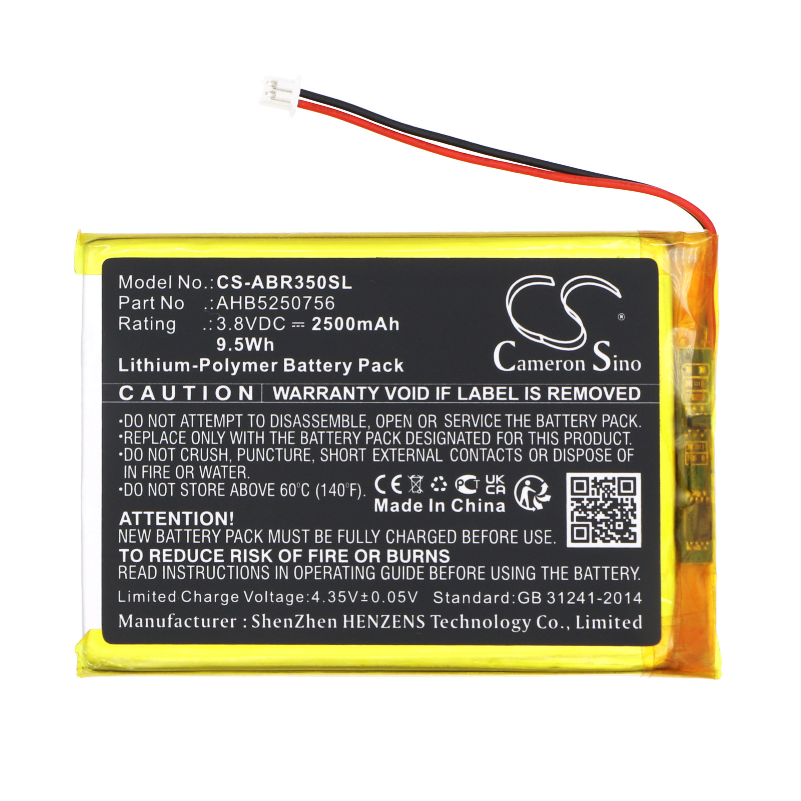 CS-ABR350SL-3 Anbernic RG 35XMBattery (2500mah) AHB5250756
