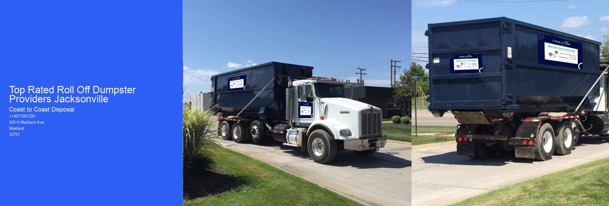 Top Rated Roll Off Dumpster Providers Jacksonville