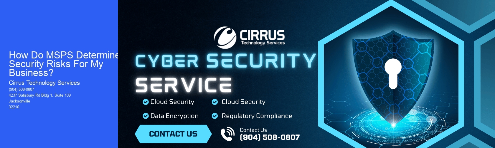 How Do MSPS Determine Security Risks For My Business?