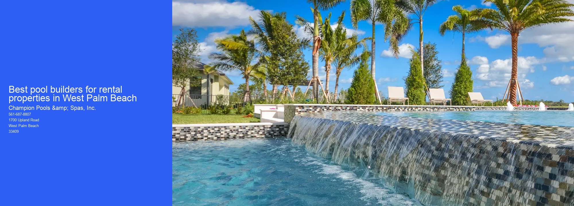 Best pool builders for rental properties in West Palm Beach
