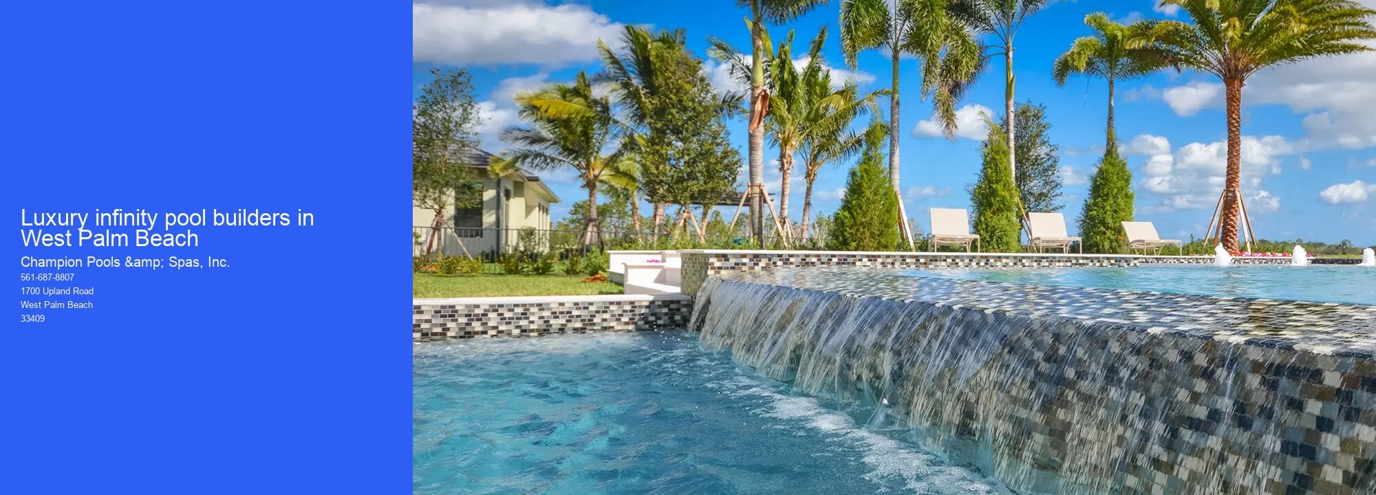 Luxury infinity pool builders in West Palm Beach