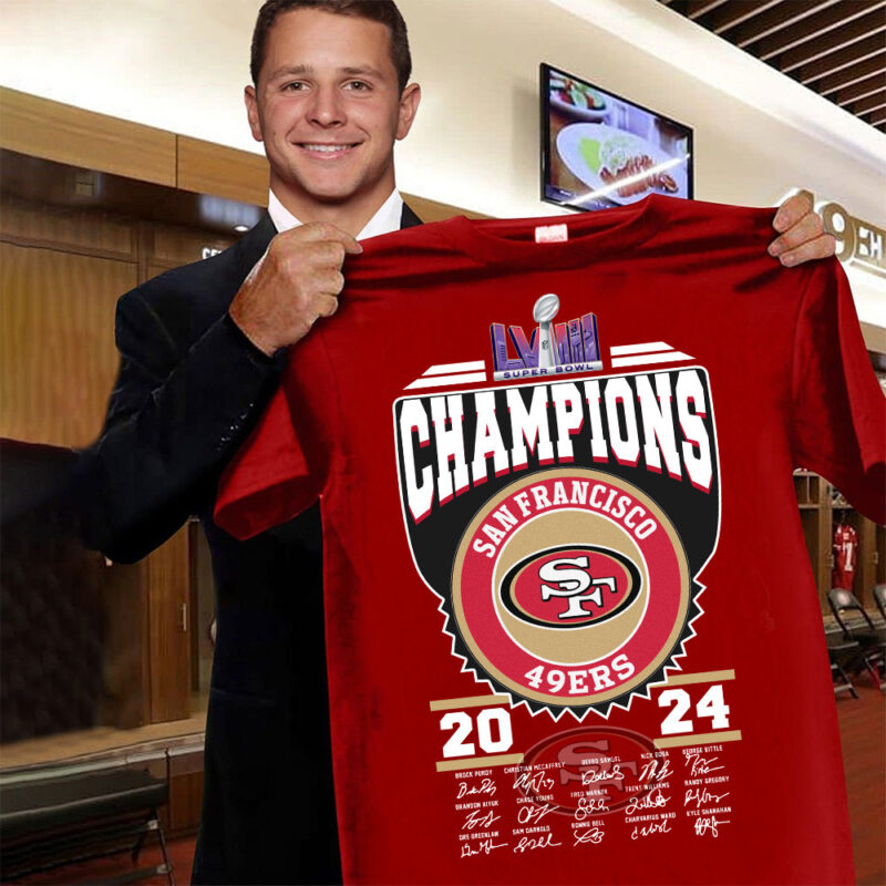 SF 49Ers Tshirt Superbowl Champions 2024 Gifts For Fans - Sportswearmerch